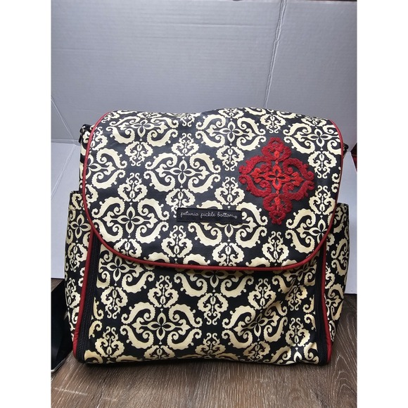Petunia Pickle Bottom Handbags - Petunia Pickle Bottom NWT Red White And Black Luxury Diaper Bag